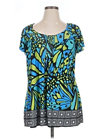 Live and Let Live Short Sleeve Blouse (view 1)