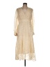 Fehaute 100% Polyester Gold Cocktail Dress Size 10 - photo 1