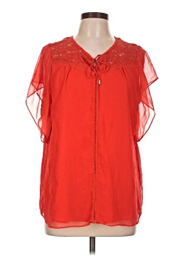 Calvin Klein Short Sleeve Blouse (view 1)
