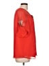 Calvin Klein 100% Polyester Red Short Sleeve Blouse Size L - photo 4