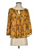 Princess Vera Wang 100% Polyester Yellow 3/4 Sleeve Blouse Size S - photo 1