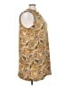MICHAEL Michael Kors Paisley Yellow Sleeveless Blouse Size 3X - photo 4