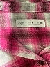 Zara Plaid Pink 3/4 Sleeve Button-Down Shirt Size 9 - photo 4