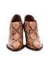 Coach 100% Leather Animal Print Brown Ankle Boots Size 7 1/2 (wide) - photo 2