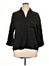BCBGMAXAZRIA 100% Polyester Black 3/4 Sleeve T-Shirt Size XL - photo 1