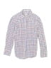 Crewcuts 100% Cotton Checkered-gingham Blue Long Sleeve Button-Down Shirt Size 10 - photo 1