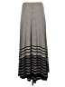 M.S.S.P. Stripes Gray Casual Skirt Size M - photo 2