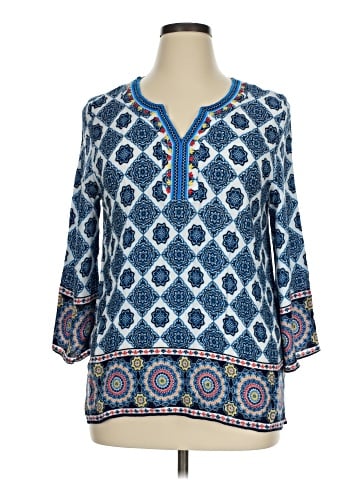 Ruby Rd. 3/4 Sleeve Blouse (view 1)