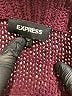 Express 100% Polyester Burgundy Pullover Sweater Size M - photo 7
