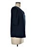 DressBarn Blue 3/4 Sleeve Top Size M - photo 4