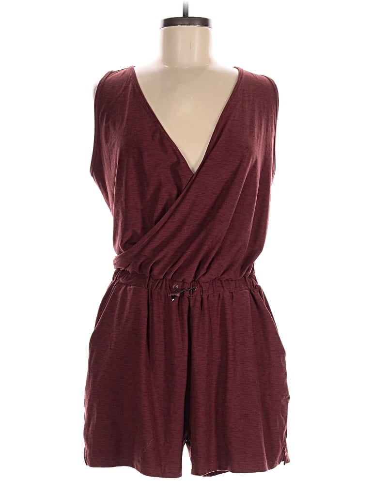 Pre-owned Active By Old Navy Romper In Burgundy