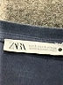 Zara Solid Blue Short Sleeve Turtleneck Size S - photo 8