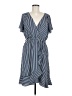 Naif 100% Polyester Stripes Blue Casual Dress Size 6 (estimated) - photo 1