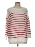 Ann Taylor LOFT 100% Acrylic Stripes White Pullover Sweater Size L - photo 1