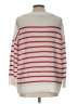 Ann Taylor LOFT 100% Acrylic Stripes White Pullover Sweater Size L - photo 2