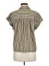 Veronica Beard Stripes Green Short Sleeve Blouse Size M - photo 2
