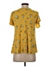 Old Navy 100% Viscose Yellow Short Sleeve Blouse Size S - photo 2