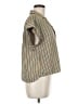 Veronica Beard Stripes Green Short Sleeve Blouse Size M - photo 4