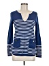 Tory Burch 100% Wool Blue Long Sleeve Henley Size M - photo 1
