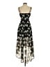 Mi ami 100% Polyester Floral Black Casual Dress Size XS - photo 2