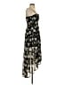 Mi ami 100% Polyester Floral Black Casual Dress Size XS - photo 4