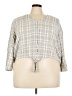 Lane Bryant Gray 3/4 Sleeve Button-Down Shirt Size 24 - photo 1