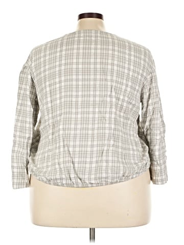 Lane Bryant 3/4 Sleeve Button-Down Shirt (view 2)