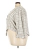 Lane Bryant Gray 3/4 Sleeve Button-Down Shirt Size 24 - photo 5