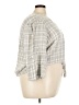Lane Bryant Gray 3/4 Sleeve Button-Down Shirt Size 24 - photo 4