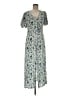 Faherty Paisley Blue Casual Dress Size M - photo 1