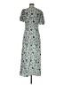 Faherty Paisley Blue Casual Dress Size M - photo 2