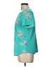 Van Heusen 100% Polyester Teal Short Sleeve Blouse Size L - photo 5