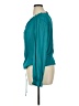 Left Coast by Dolan 100% Polyester Teal Long Sleeve Blouse Size XL - photo 5