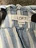 Ann Taylor LOFT Stripes Blue Casual Pants Size XL - photo 7