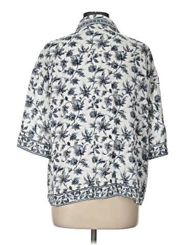 Max Studio 3/4 Sleeve Button-Down Shirt (view 2)