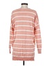 Dreamers Stripes Pink Pullover Sweater Size S - photo 2