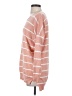 Dreamers Stripes Pink Pullover Sweater Size S - photo 5