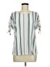 Truself Teal Short Sleeve Blouse Size M - photo 1