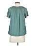 Green Envelope Teal Short Sleeve Blouse Size S - photo 2