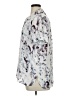 Cynthia Rowley TJX 100% Polyester Print Silver Short Sleeve Blouse Size XL - photo 5