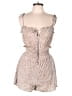 Le Lis 100% Polyester Hearts Tan Romper Size L - photo 1
