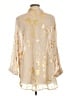 Unbranded 100% Polyester Metallic Gold 3/4 Sleeve Blouse Size XL - photo 2