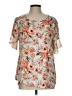 Van Heusen 100% Polyester Orange Short Sleeve Blouse Size L - photo 1