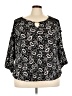Adrienne Vittadini Black 3/4 Sleeve Blouse Size 3X - photo 1
