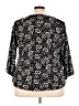 Adrienne Vittadini Black 3/4 Sleeve Blouse Size 3X - photo 2
