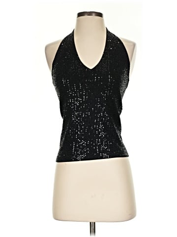 BCBGMAXAZRIA Sleeveless Silk Top (view 1)