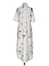 Assorted Brands Print White Casual Dress Size S (estimated) - photo 2