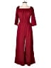 Shein 100% Polyester Solid Burgundy Jumpsuit Size L - photo 1