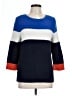 Talbots Color Block Blue Pullover Sweater Size L - photo 1