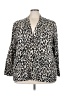 Amaryllis Animal Print Silver 3/4 Sleeve Blouse Size 3X - photo 1
